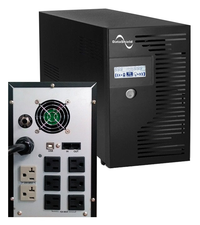 No Break KS 3000 LCD  DATASHIELD KS 3000 - 3000 VA, Negro No Break KS 3000 LCD  DATASHIELD KS 3000 - 3000 VA, Negro